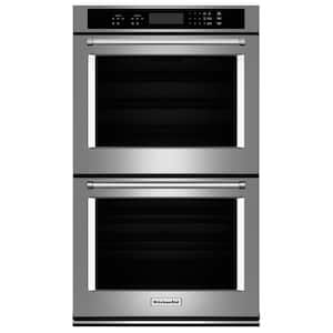 30 in. Double Electric Wall Oven Self-Cleaning in Stainless Steel
