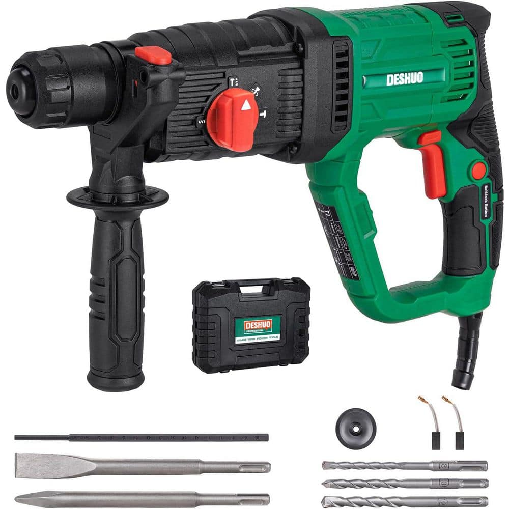 1 in. Variable Speed SDS-Plus Rotary Hammer Drill Set with 4 Modes, Safety Clutch, 3 Drill Bits, 2 Chisels, Carry Case price history on PriceWatchPro