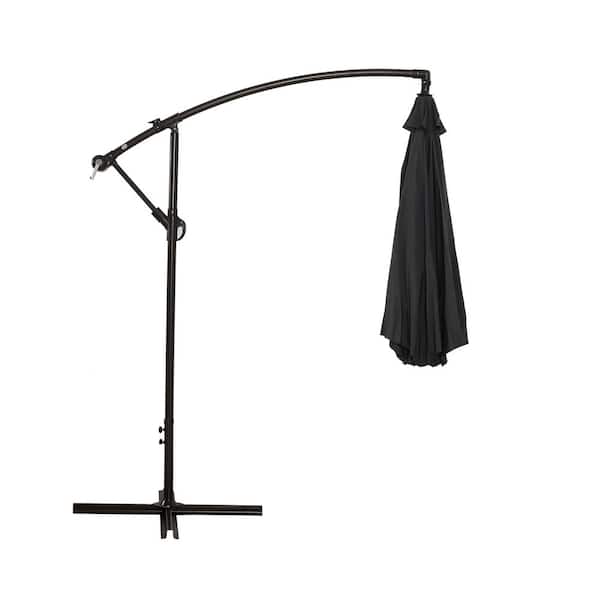 Unbranded 10 ft. Cantilever Patio Umbrella in Gray