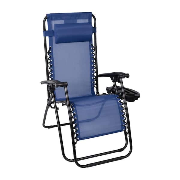 Carnegy Avenue Blue Steel Outdoor Lounge Chair (Set of 2)