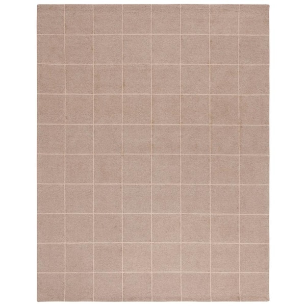 SAFAVIEH Martha Stewart Natural/Beige 8 ft. x 10 ft. Thin Squared Area Rug
