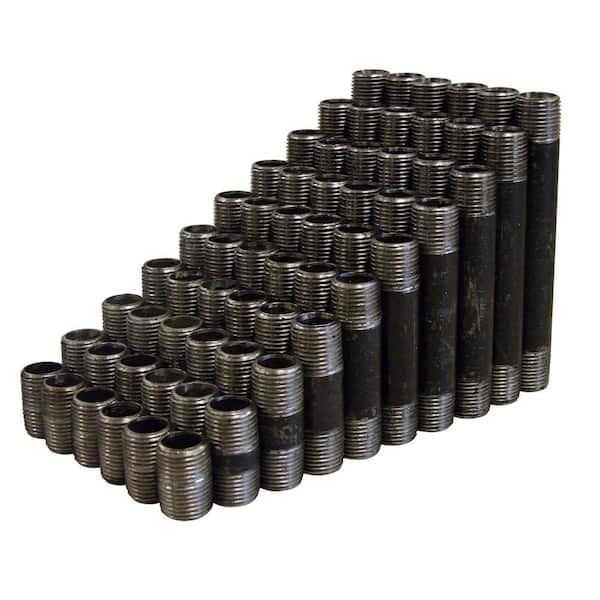 Southland 1 in. x Close - 6 in. Black Steel Schedule 40 Nipple Assortment