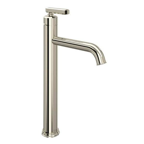 Apothecary Single Handle Single Hole Bathroom Faucet in Polished Nickel