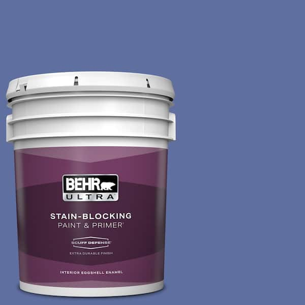 BEHR ULTRA 5 gal. #610B-6 Stained Glass Extra Durable Eggshell Enamel Interior Paint & Primer