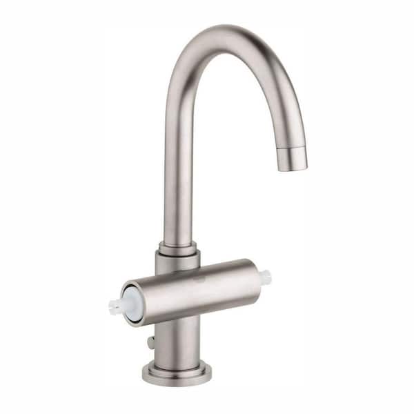 GROHE Atrio Single Hole 2-Handle Bathroom Faucet in Nickel Infinity