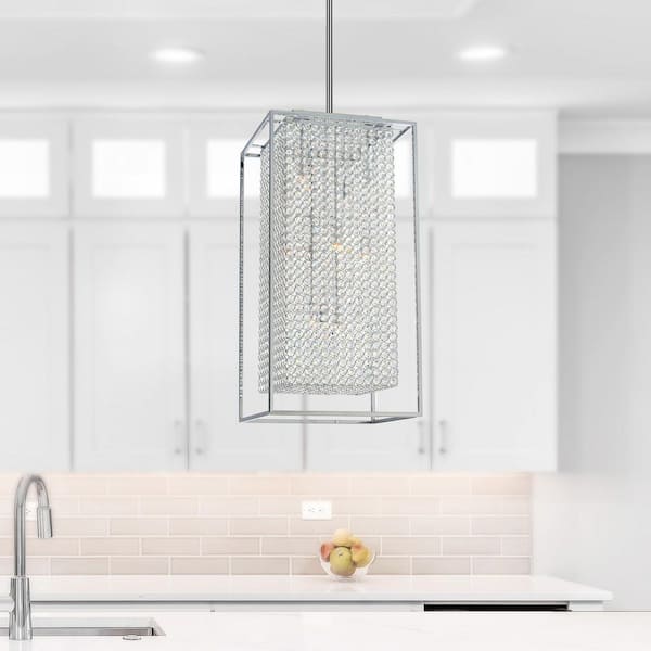 Cube 11 Light Chandelier With Chrome Finish