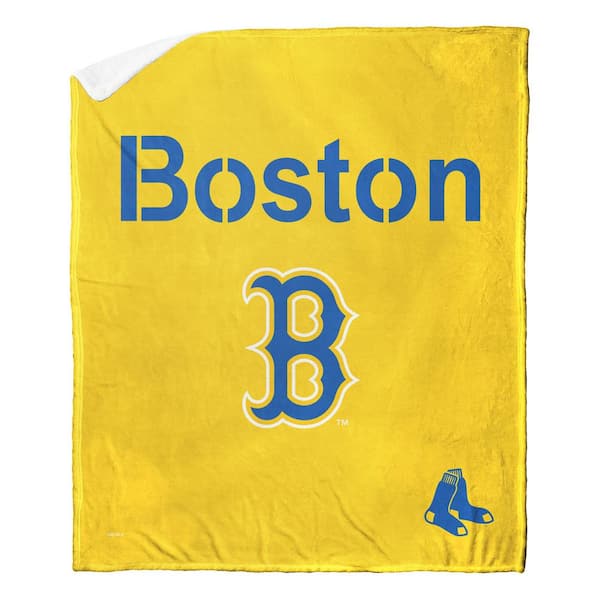 THE NORTHWEST GROUP MLB City Connect Red Sox Silk Touch Sherpa Multicolor Throw
