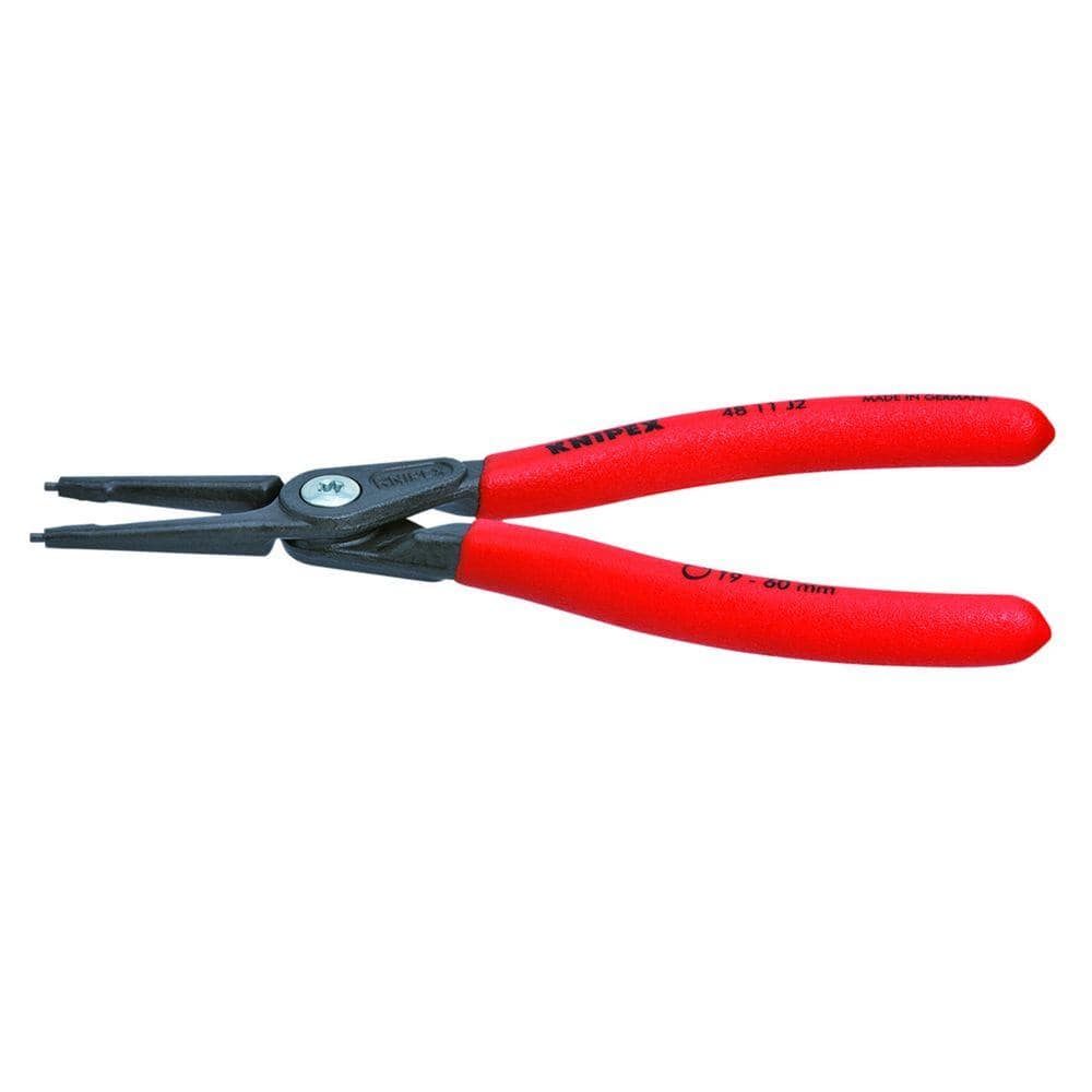 KNIPEX 8-1/4 in. External Straight Snap-Ring Pliers 46 11 A3 - The Home  Depot