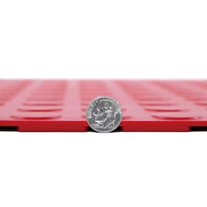 FlooringInc Light Gray Coin 20.5" W 20.5" L X .177" T Flexible PVC Garage Tiles (8 Tiles/23.35 sq.ft)