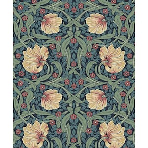 Bluestone and Clay Pimpernel Garden Vinyl Peel and Stick Wallpaper Roll (Covers 31.35 sq. ft.)
