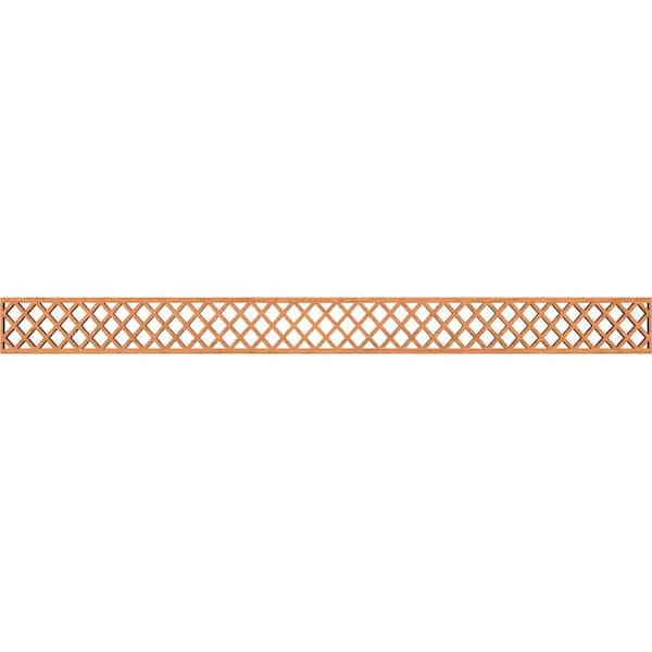 Manchester Fretwork 0.375 in. D x 46.375 in. W x 4 in. L Cherry Wood Panel Moulding
