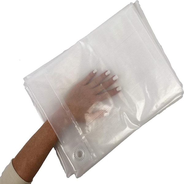 Agfabric Clear Tarps Heavy 10*12 FT, Transparent Waterproof Greenhouse Tarp Garden Rainproof Covering