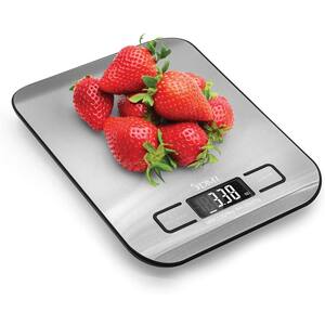 Digital Food Scale and Kitchen Scale for Cooking, Withstands up to 11 Pounds of Weight, 304 Stainless Steel