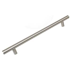9 in. Thick Solid 12 in. Center-to-Center Long Stainless Steel finish Bar Handle Pulls (10-Pack)