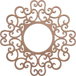 16 in. x 16 in. x 1/4 in. Reims Wood Fretwork Pierced Ceiling Medallion, Wood (Paint Grade)