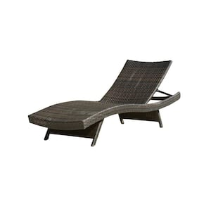 Salem Multi-Brown 1-Piece Wicker Outdoor Chaise Lounge