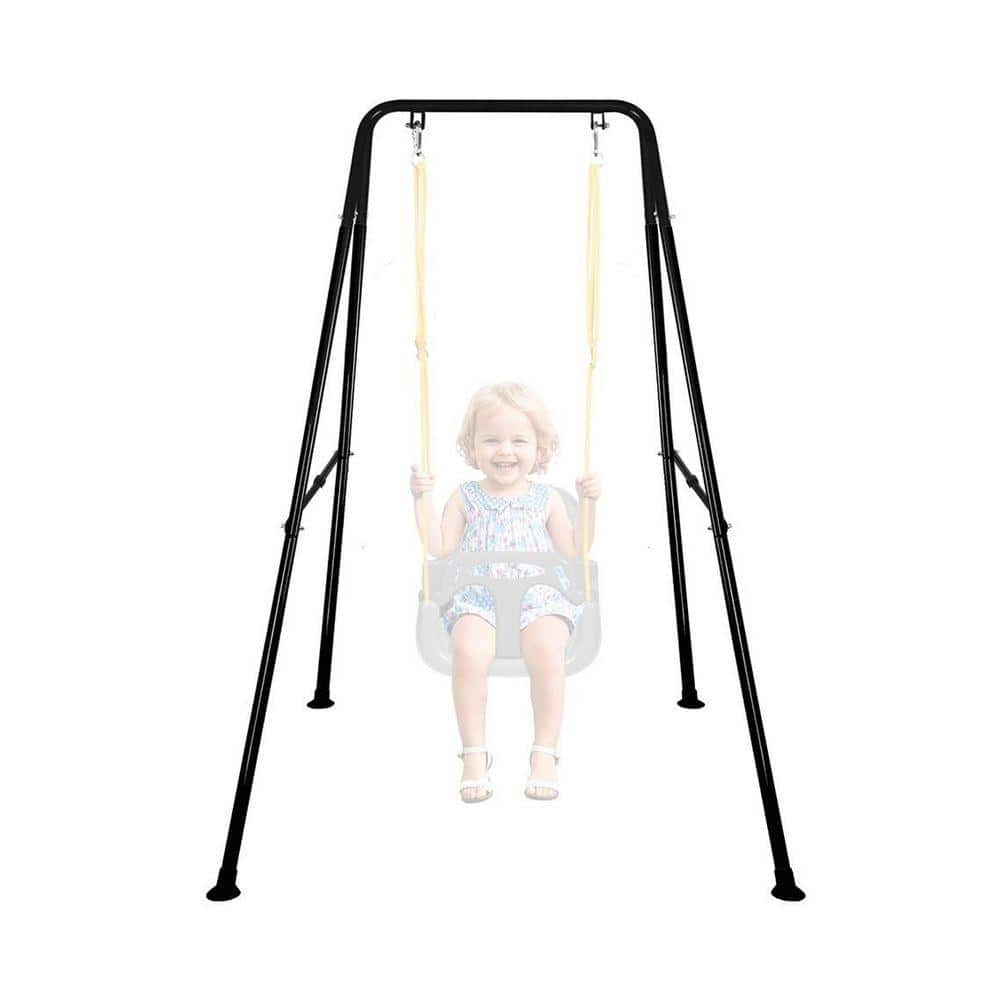 LUKVIZO Foldable Swing Stand for Kids, Heavy-Duty Metal Frame for