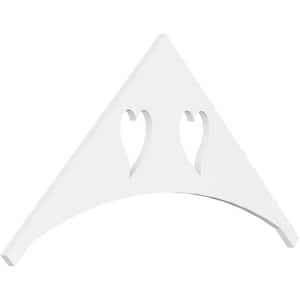 1 in. x 48 in. x 24 in. (12/12) Pitch Winston Gable Pediment Architectural Grade PVC Moulding