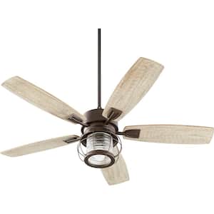 Galveston 52 in. Indoor Oiled Bronze Ceiling Fan with Wall Control