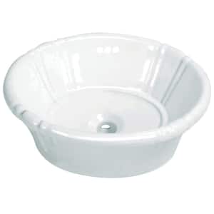 Small oval ceramic washbasin True Colors Lite in Vintage style