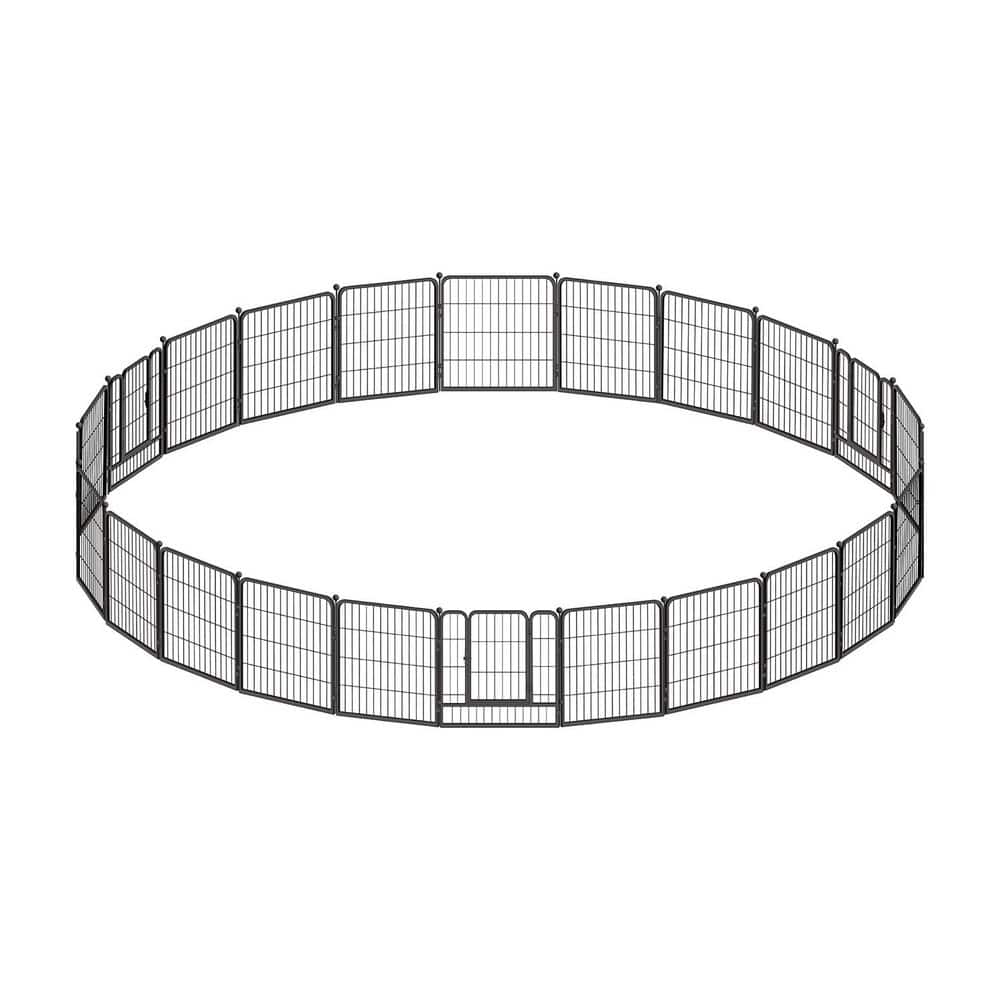 32 in. H Bold Metal Foldable Heavy-Duty Pet Playpen with Door, Indoor/Outdoor Portable Kennel (24-Panels) price history on PriceWatchPro