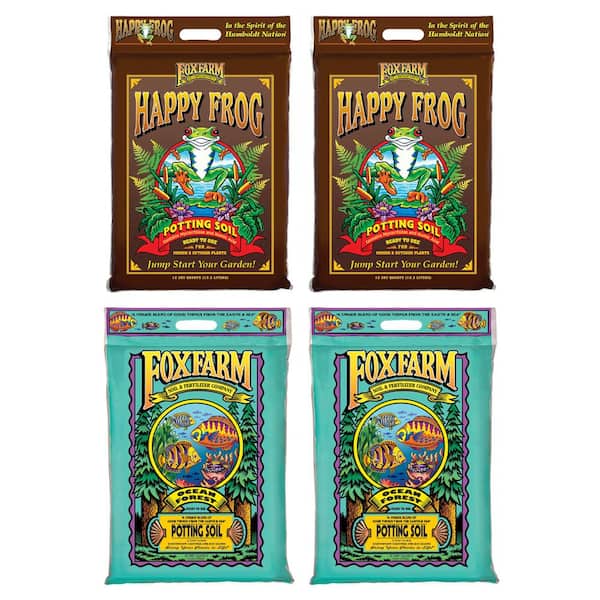 FOXFARM Happy Frog Nutrient and Ocean Forest Garden Potting Soil Mix (2-Pack)