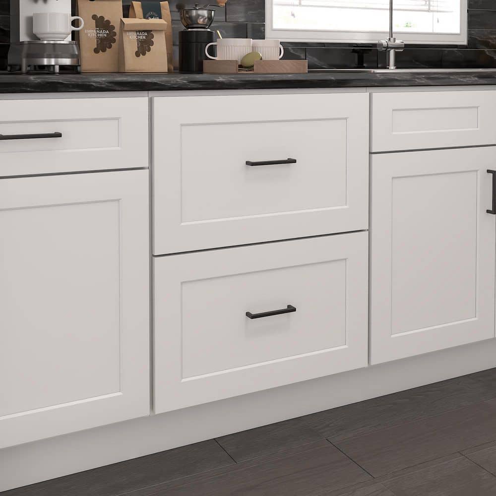 24 in. W 24 in. H 34.5 in. D Ready to Assemble Plywood Base Kitchen Cabinet in Painted White with 2 Drawer price history on PriceWatchPro