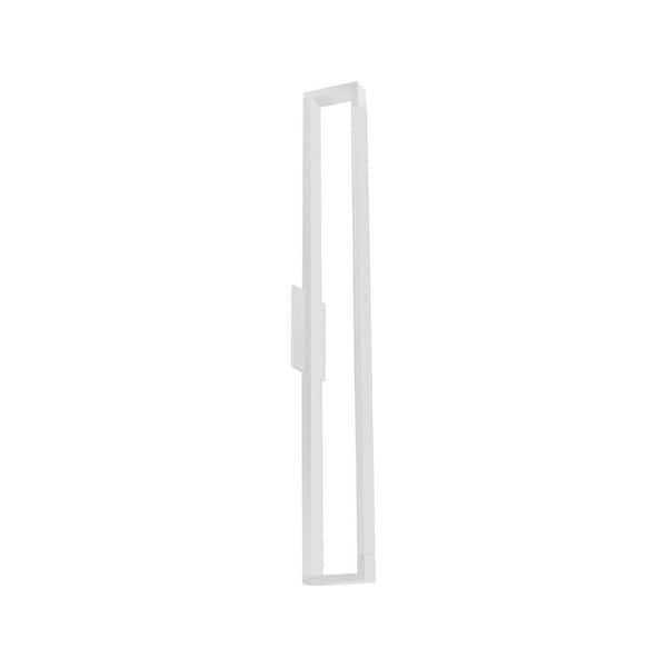 KUZCO Swivel 32 in. 1-Light 38-Watt White Integrated LED Wall Sconce