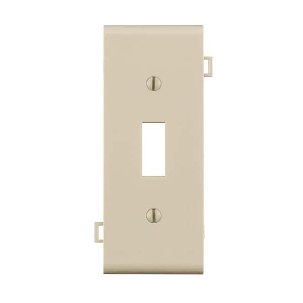 Leviton 1-Gang Light Almond Toggle Nylon Standard Sectional Wall Plate (1-Pack) PSC1-T