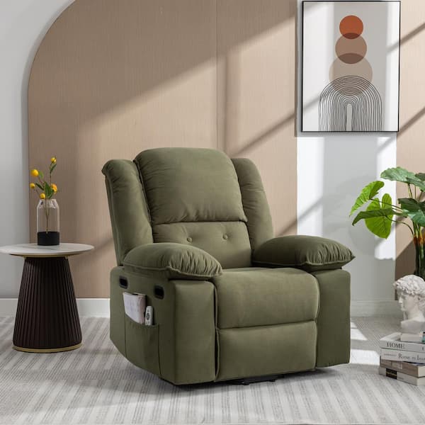 Polibi Green Linen Upholstery Massage Recliner Chair with Power Lift Chair, Adjustable Massage and Heating Function RS-L53PL-G - The Home Depot Polibi Green Linen Upholstery Massage Recliner Chair with Power Lift Chair, Adjustable Massage and Heating Function RS-L53PL-G - The Home Depot