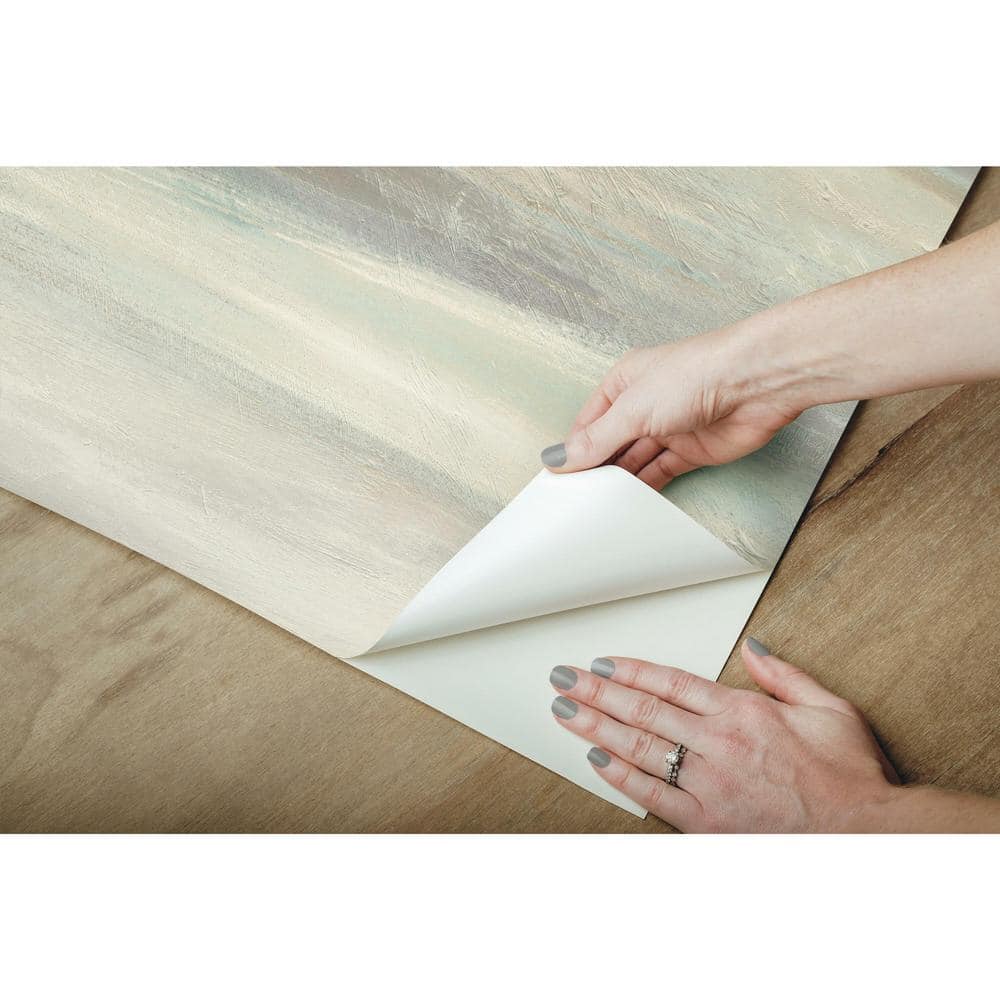 Natural Blue and Beige Scenic Peel and Stick Wallpaper