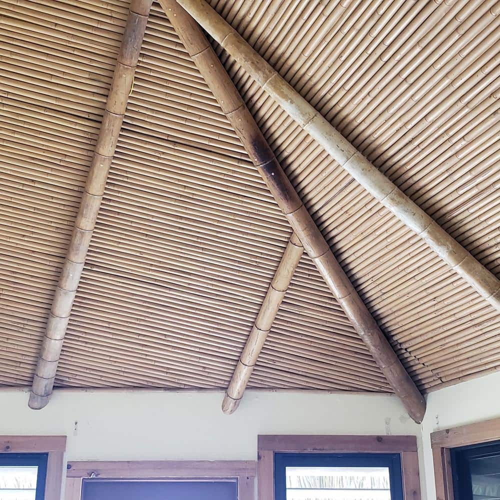 Tam Vong Solid Bamboo Poles for Structural Support, 72" Length (Set of 6)