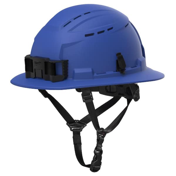 BOLT Blue Type 2 Class C Full Brim Vented Safety Helmet