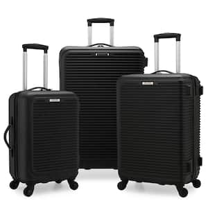 Sunshine 3-Piece Black Hardside Spinner Luggage Set