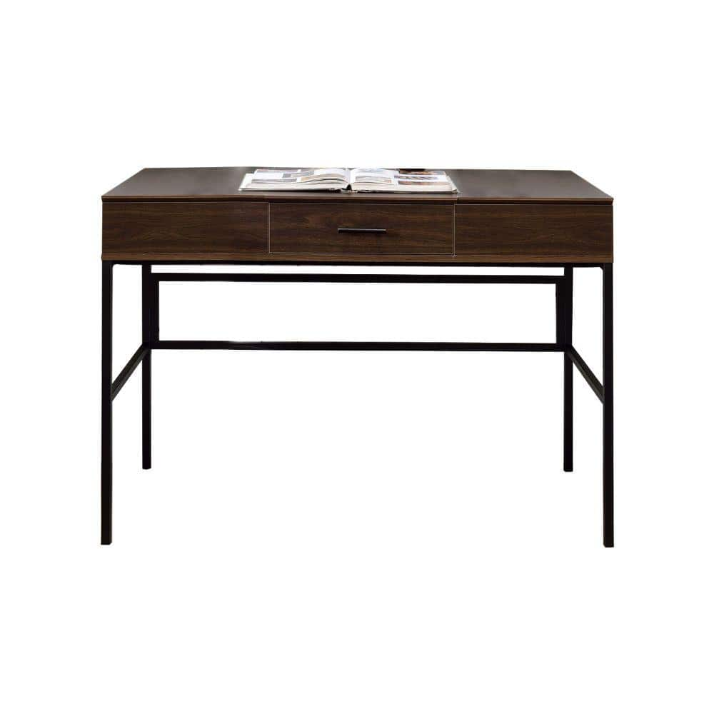 Benjara 22 In. Rectangle Brown Wood 1-Drawers Writing Desk With Lift ...