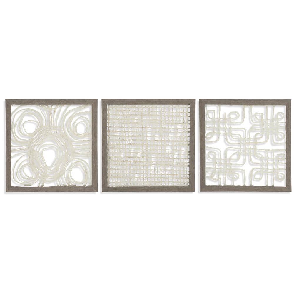 Odella 20.13 in. H x 20.13 in. W Gray/Brown Wood Wall Art price history on PriceWatchPro