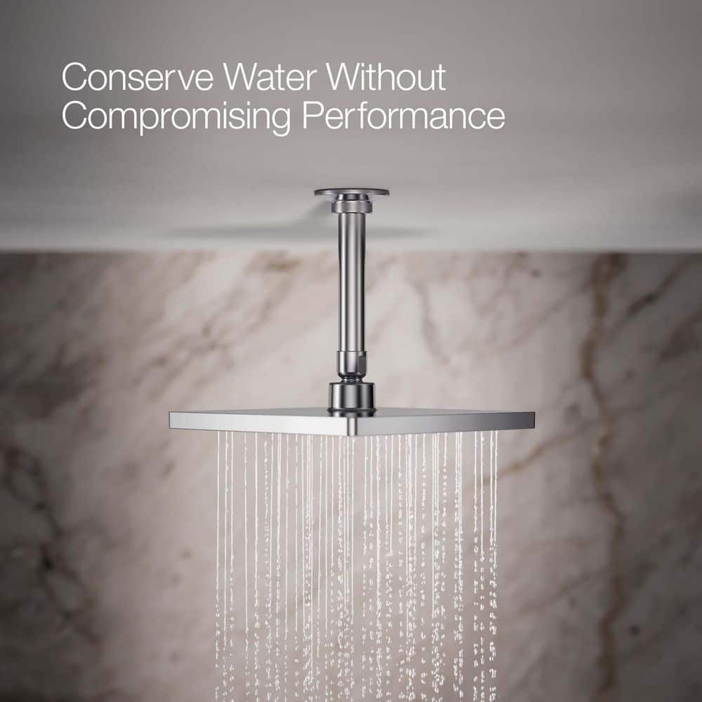 Honesty 8" Polished Chrome Square Rain Showerhead