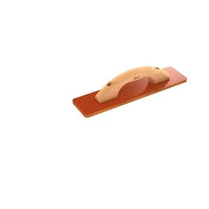 14 in. x 3-1/2 in. Square End Resin Float with Wood Handle