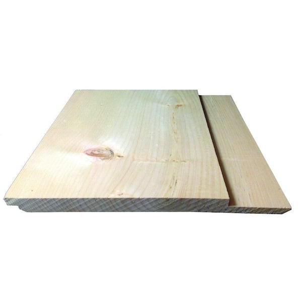 Unbranded 1 in. x 12 in. x 12 ft. RGH Standard Eastern White Pine Head Chink Siding Board (1-Piece)