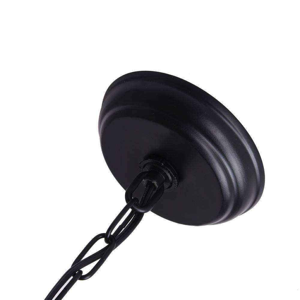 Viviana Black Iron Round 12-Light Candle Chandelier