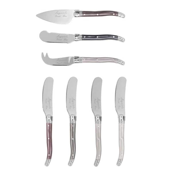 Laguiole Warm Spice Cheese Knives and Spreaders Set (7-Piece)