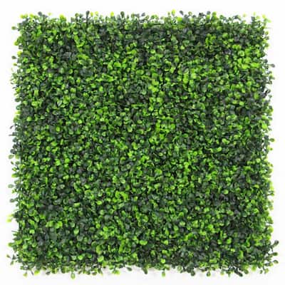 20 in. H x 20 in. W GorgeousHome Artificial Boxwood Hedge Greenery Panels,Milan (12-pc)