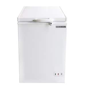 22.8 in. 3.4 cu. ft. Manual Defrost Compact Chest Freezer with Solid Top, Locking Lid, Garage Ready, in White