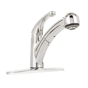 Palo Single-Handle Pull-Out Sprayer Kitchen Faucet in Chrome