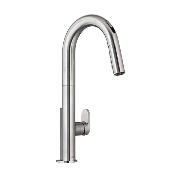 American Standard Beale Single-Handle Pull-Down Sprayer Kitchen Faucet with Selectronic Touchless Technology in Stainless Steel