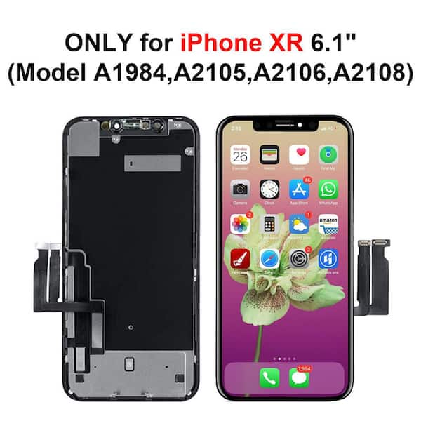 Vrbgify iPhone XR LCD Screen Replacement, 6.1 in. 3D Touch Display