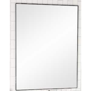 Vanta XL 29.5 in. W x 39.5 in. H Rectangular Metal Framed Wall Mount Bathroom Vanity Mirror with Dual Mounting Brackets