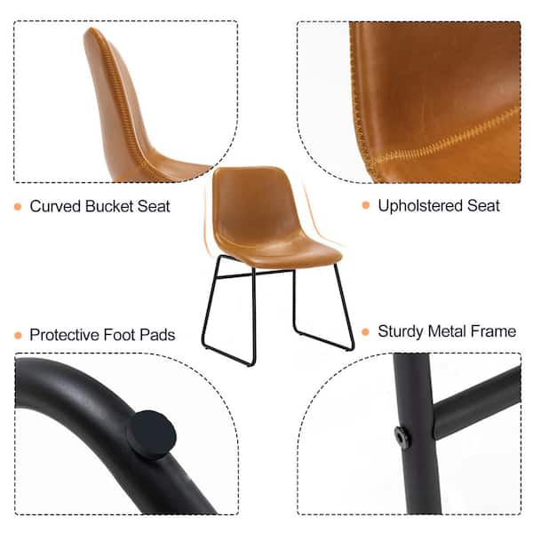 Faux leather dining chair seat covers hot sale