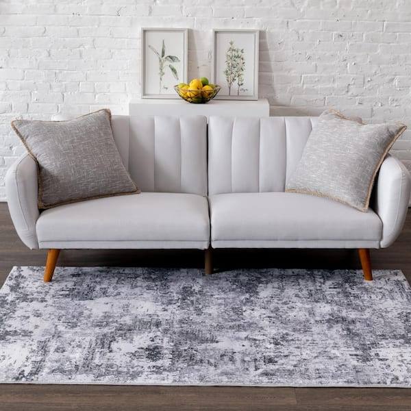 Adare Gray  Doormat 3 ft. x 5 ft. Area Rug
