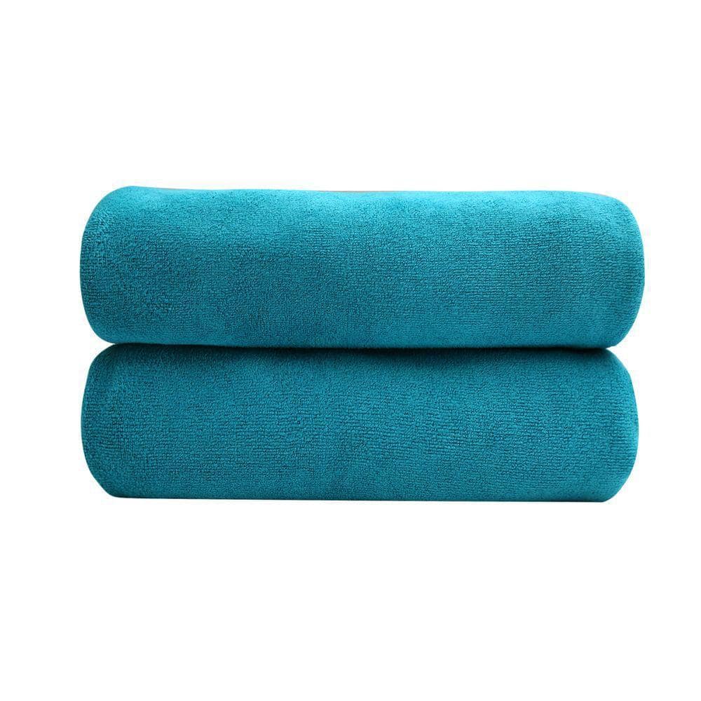 JML Teal Oversized Microfiber Bath Towel (Set of 2) 8Y0033-23